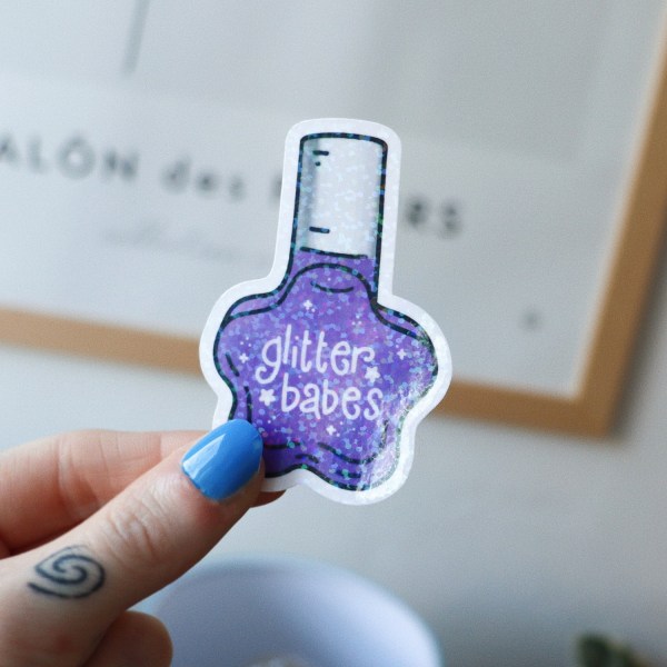 Glitter Polish Sticker