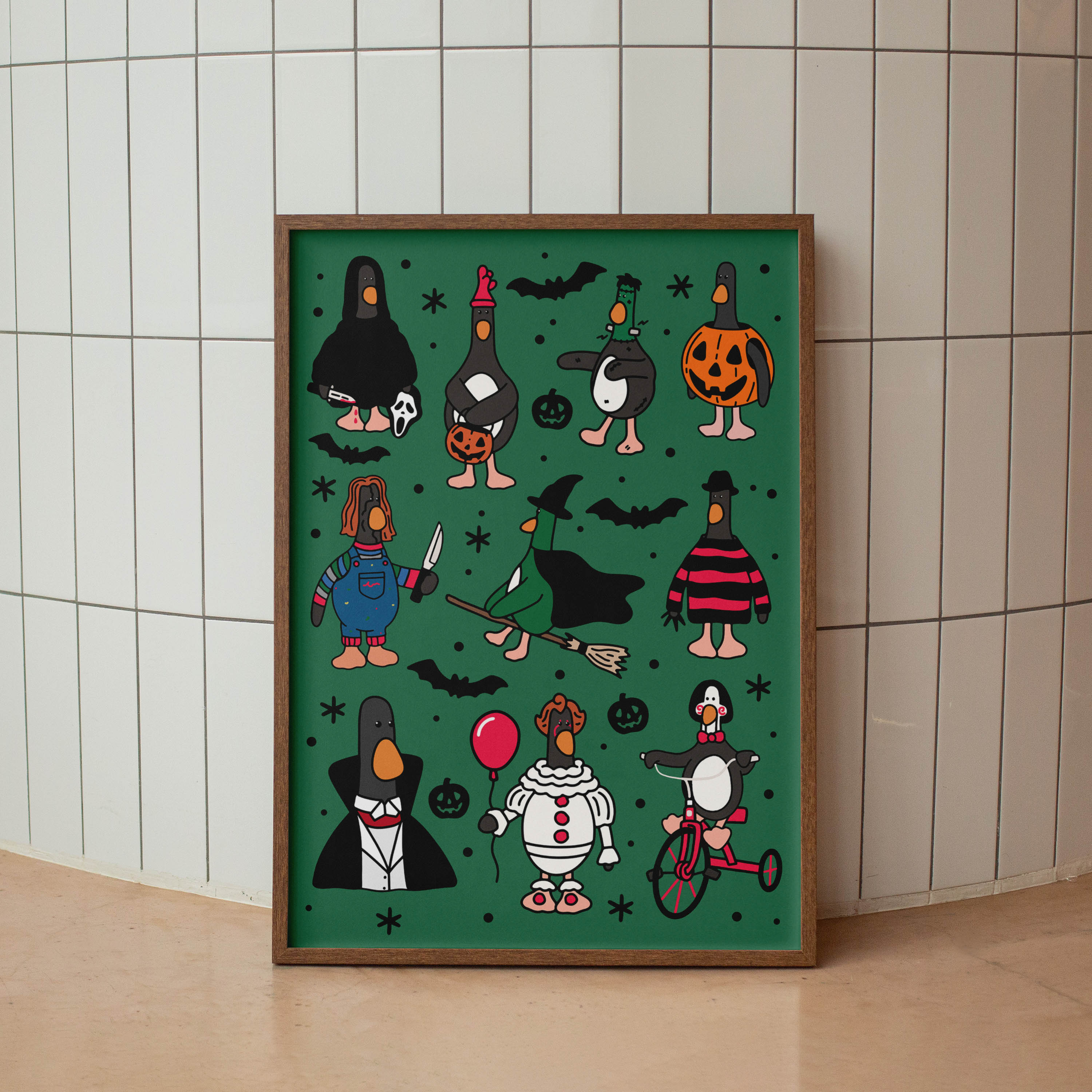 Spooky Chicken Print - Image 1