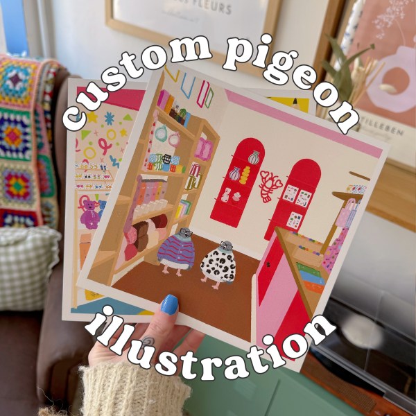 Custom Pigeon Illustration
