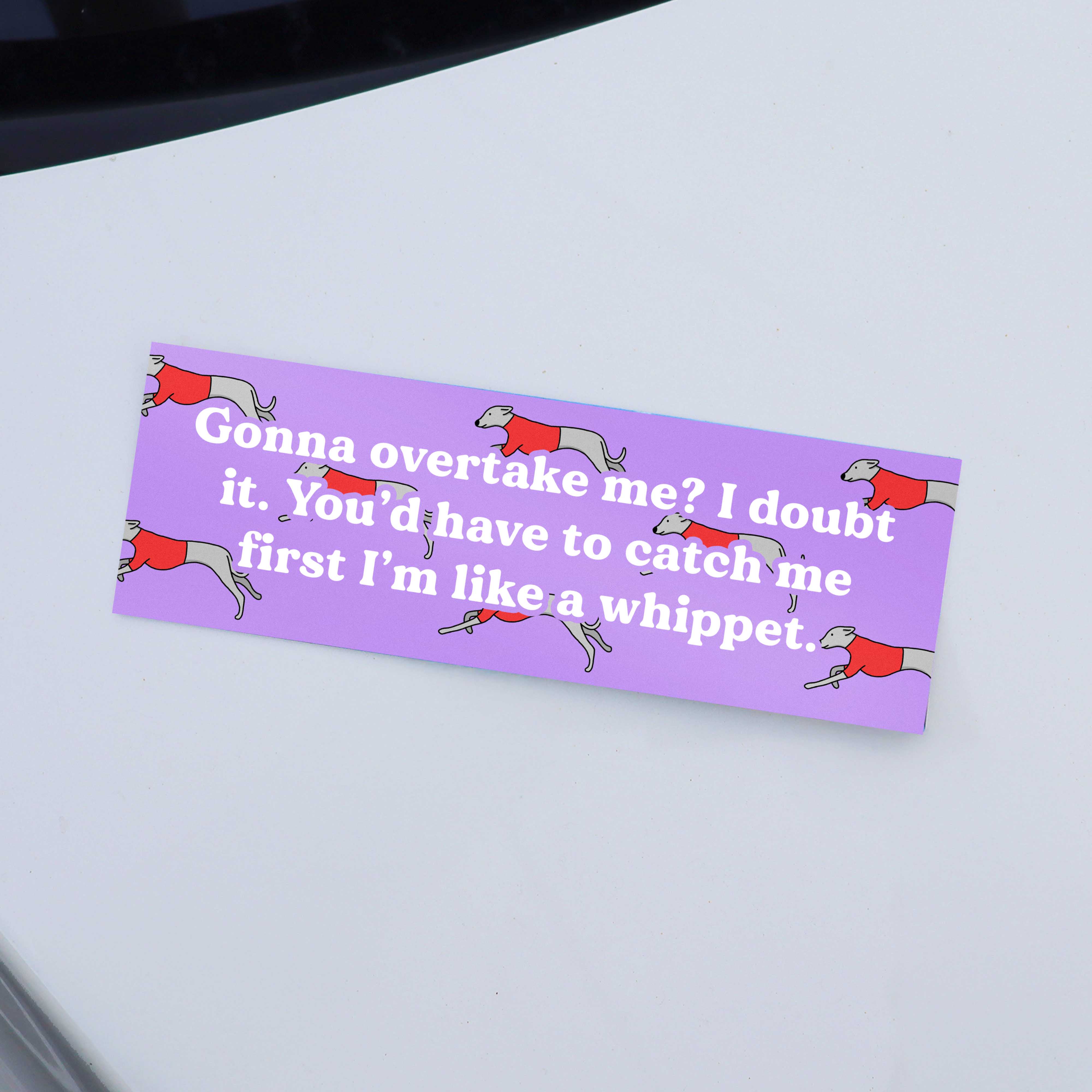 Whippet Bumper Sticker - Image 1
