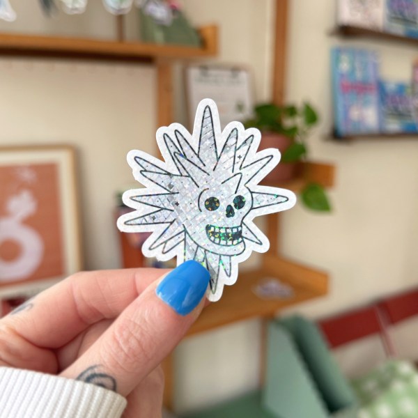 Disco Skull Sticker